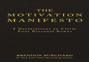 [+]The best book of the month The Motivation Manifesto: 9 Declarations to Claim Your Personal Power  [READ] 