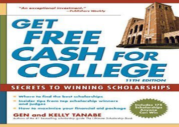 [+]The best book of the month Get Free Cash for College: Secrets to Winning Scholarships  [DOWNLOAD] 