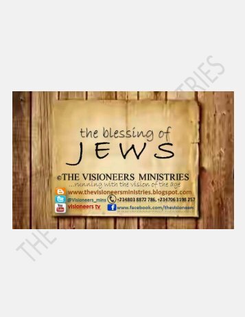 the blessing of JEWS