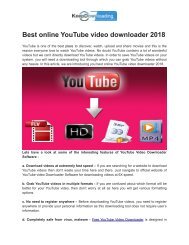 Best Online YouTube Video Downloader 2018