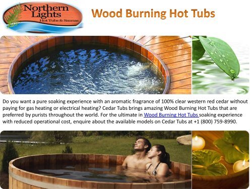 Wood Burning Hot Tubs