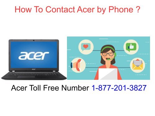 Acer toll free number