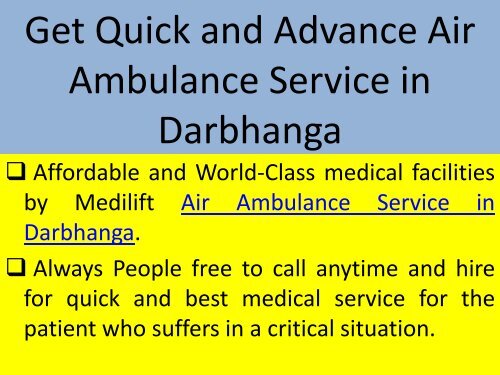 Hire Lowest Air Ambulance Service in Bokaro