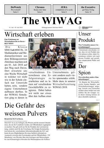 Zeitung WIWAG 2018 MM15 Davos