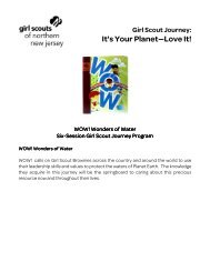 It's Your Planet—Love It! - Girl Scouts of Northern New Jersey