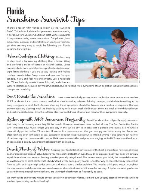 Must Do Sarasota Visitor Guide Summer/Fall 2018