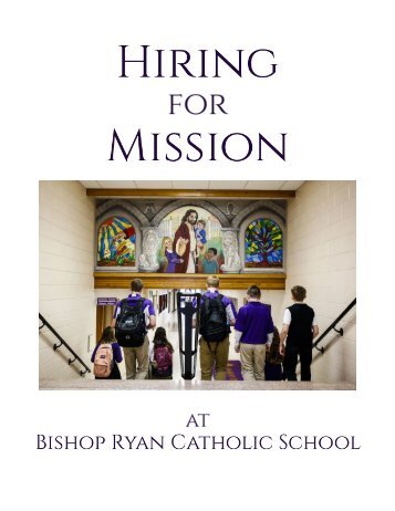 Hiring for Mission at Bishop Ryan Catholic School