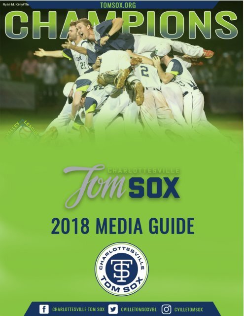 Tom Sox Media Guide 2018 DRAFT