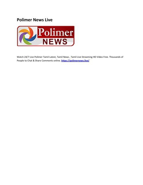 6 Polimer News
