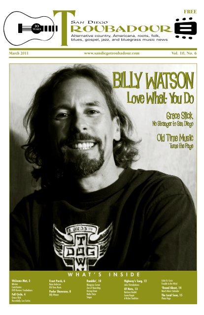 March 2011 PDF Issue - San Diego Troubadour