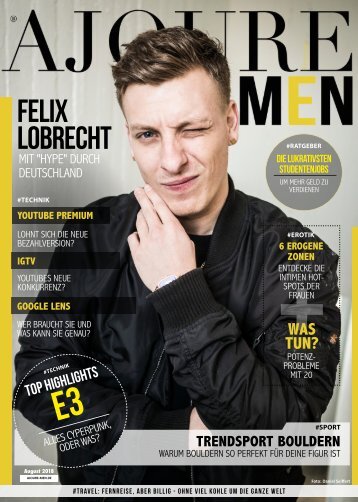 AJOURE´ Men Magazin August 2018