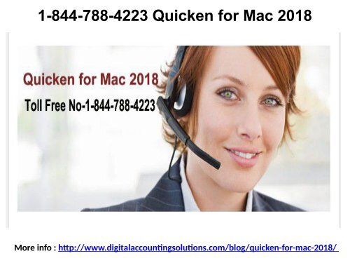 1-844-788-4223 Support for Quicken Customer Care Number 