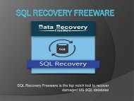 SQL Recovery Freeware