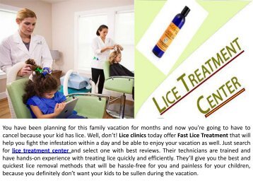 Most Effective Head Lice Treatment Clinics of America