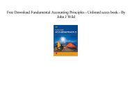 [Free] Download Fundamental Accounting Principles -  Populer ebook - By John J Wild