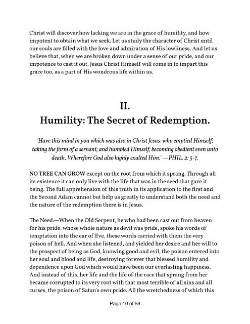 HUMILITY: The Beauty of Holiness by Andrew Murray