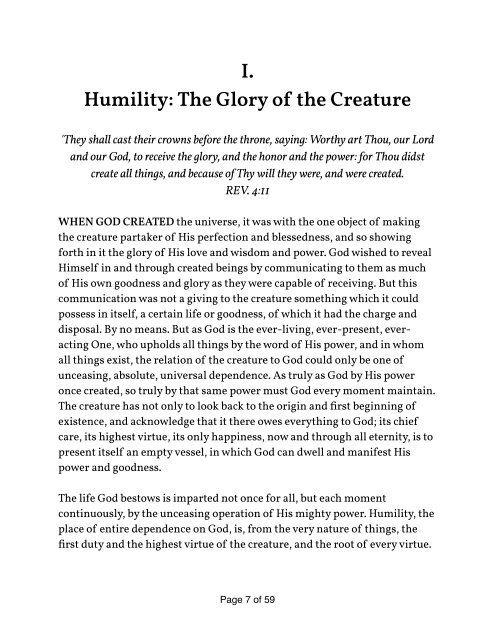 HUMILITY: The Beauty of Holiness by Andrew Murray