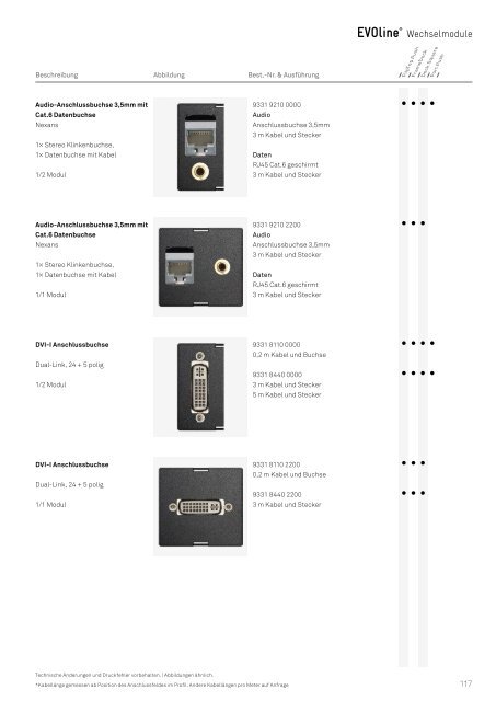 WEMA RaumKonzepte: EVOline - Katalog 2018