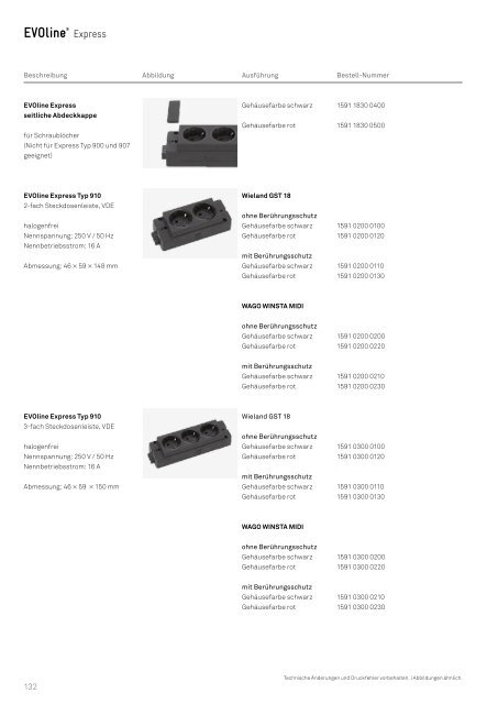 WEMA RaumKonzepte: EVOline - Katalog 2018