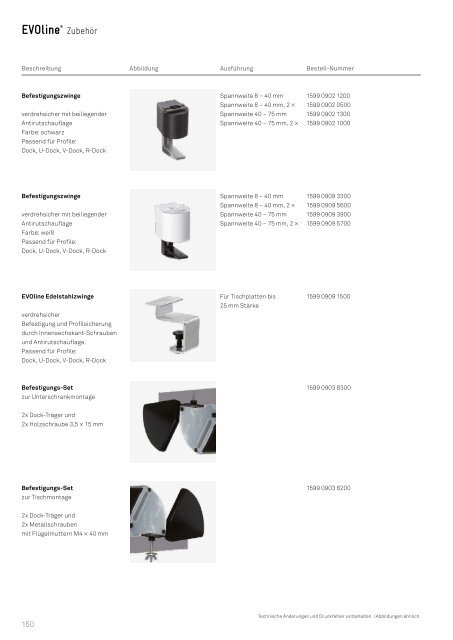 WEMA RaumKonzepte: EVOline - Katalog 2018