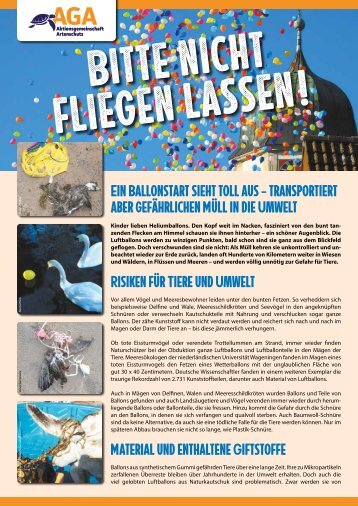 Luftballons - Bitte nicht Fliegen lassen