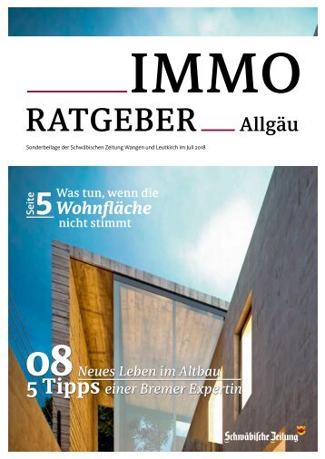 Immo Ratgeber Allgäu Juli 2018