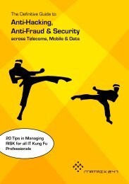 Anti-Hacking, Anti-Fraud & Security across Telecoms, Mobile & Data