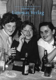 Limmat Verlag Vorschau 2018 Herbst