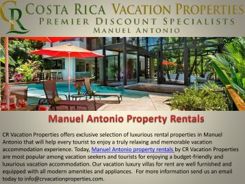 Manuel Antonio Property Rentals