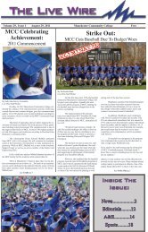 The Live Wire Newspaper - Manchester Community College