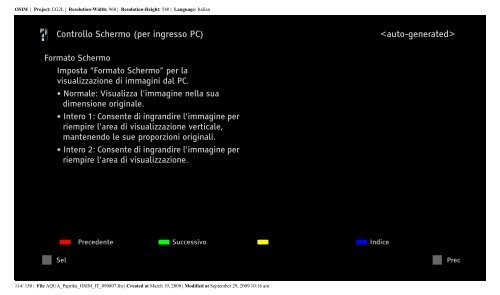 Sony KDL-40Z5810 - KDL-40Z5810 Consignes d&rsquo;utilisation Italien