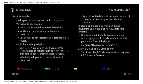 Sony KDL-40Z5810 - KDL-40Z5810 Consignes d&rsquo;utilisation Italien