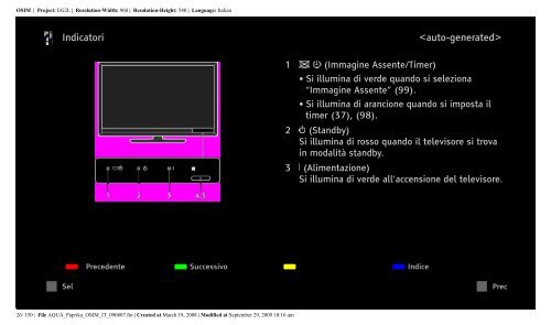 Sony KDL-40Z5810 - KDL-40Z5810 Consignes d&rsquo;utilisation Italien