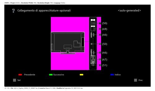 Sony KDL-40Z5810 - KDL-40Z5810 Consignes d&rsquo;utilisation Italien