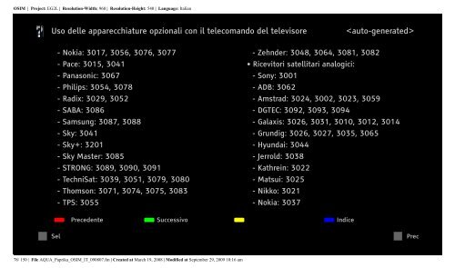 Sony KDL-40Z5810 - KDL-40Z5810 Consignes d&rsquo;utilisation Italien