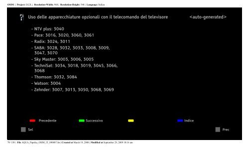 Sony KDL-40Z5810 - KDL-40Z5810 Consignes d&rsquo;utilisation Italien