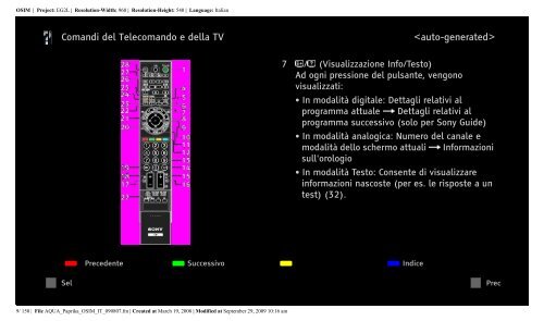 Sony KDL-40Z5810 - KDL-40Z5810 Consignes d&rsquo;utilisation Italien