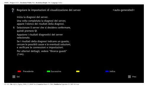 Sony KDL-40Z5810 - KDL-40Z5810 Consignes d&rsquo;utilisation Italien