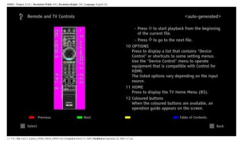 Sony KDL-40Z5810 - KDL-40Z5810 Consignes d&rsquo;utilisation Anglais