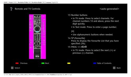 Sony KDL-40Z5810 - KDL-40Z5810 Consignes d&rsquo;utilisation Anglais