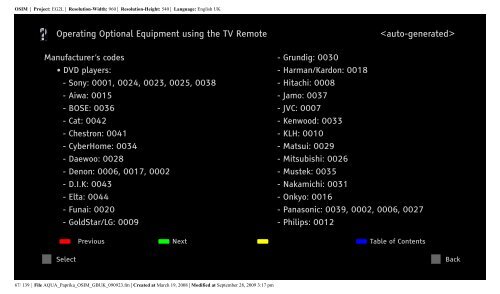 Sony KDL-40Z5810 - KDL-40Z5810 Consignes d&rsquo;utilisation Anglais