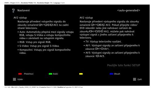 Sony KDL-40Z5810 - KDL-40Z5810 Consignes d&rsquo;utilisation Tch&egrave;que