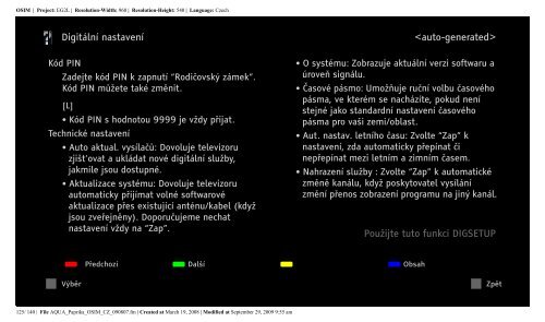 Sony KDL-40Z5810 - KDL-40Z5810 Consignes d&rsquo;utilisation Tch&egrave;que