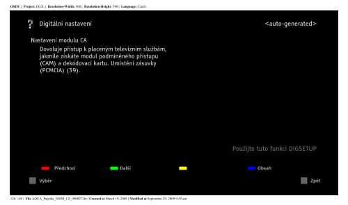 Sony KDL-40Z5810 - KDL-40Z5810 Consignes d&rsquo;utilisation Tch&egrave;que