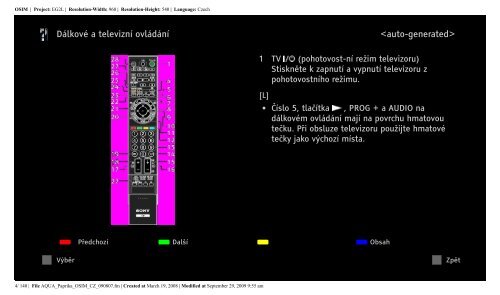 Sony KDL-40Z5810 - KDL-40Z5810 Consignes d&rsquo;utilisation Tch&egrave;que