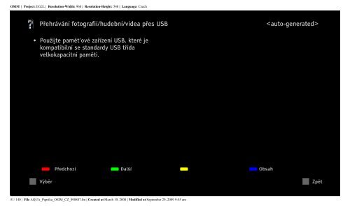 Sony KDL-40Z5810 - KDL-40Z5810 Consignes d&rsquo;utilisation Tch&egrave;que