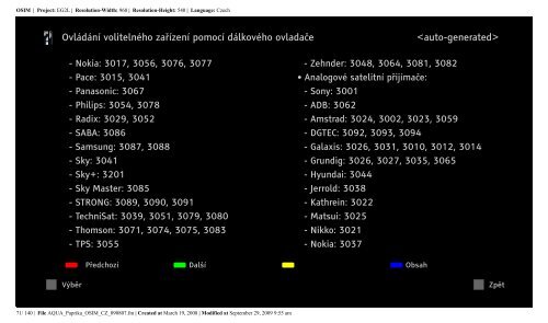 Sony KDL-40Z5810 - KDL-40Z5810 Consignes d&rsquo;utilisation Tch&egrave;que