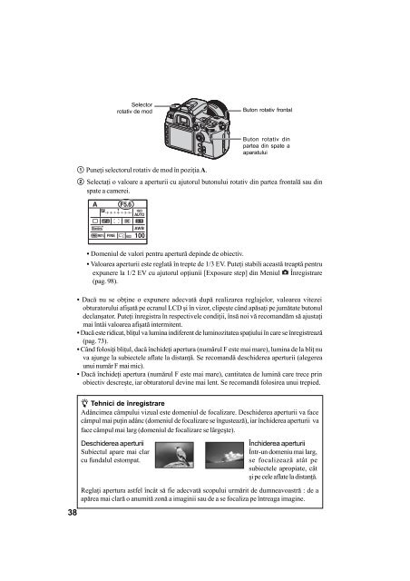 Sony DSLR-A700K - DSLR-A700K Mode d'emploi Roumain