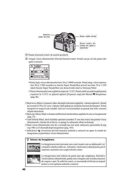 Sony DSLR-A700K - DSLR-A700K Mode d'emploi Roumain