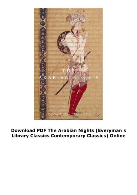 Download PDF The Arabian Nights (Everyman s Library Classics   Contemporary Classics) Online